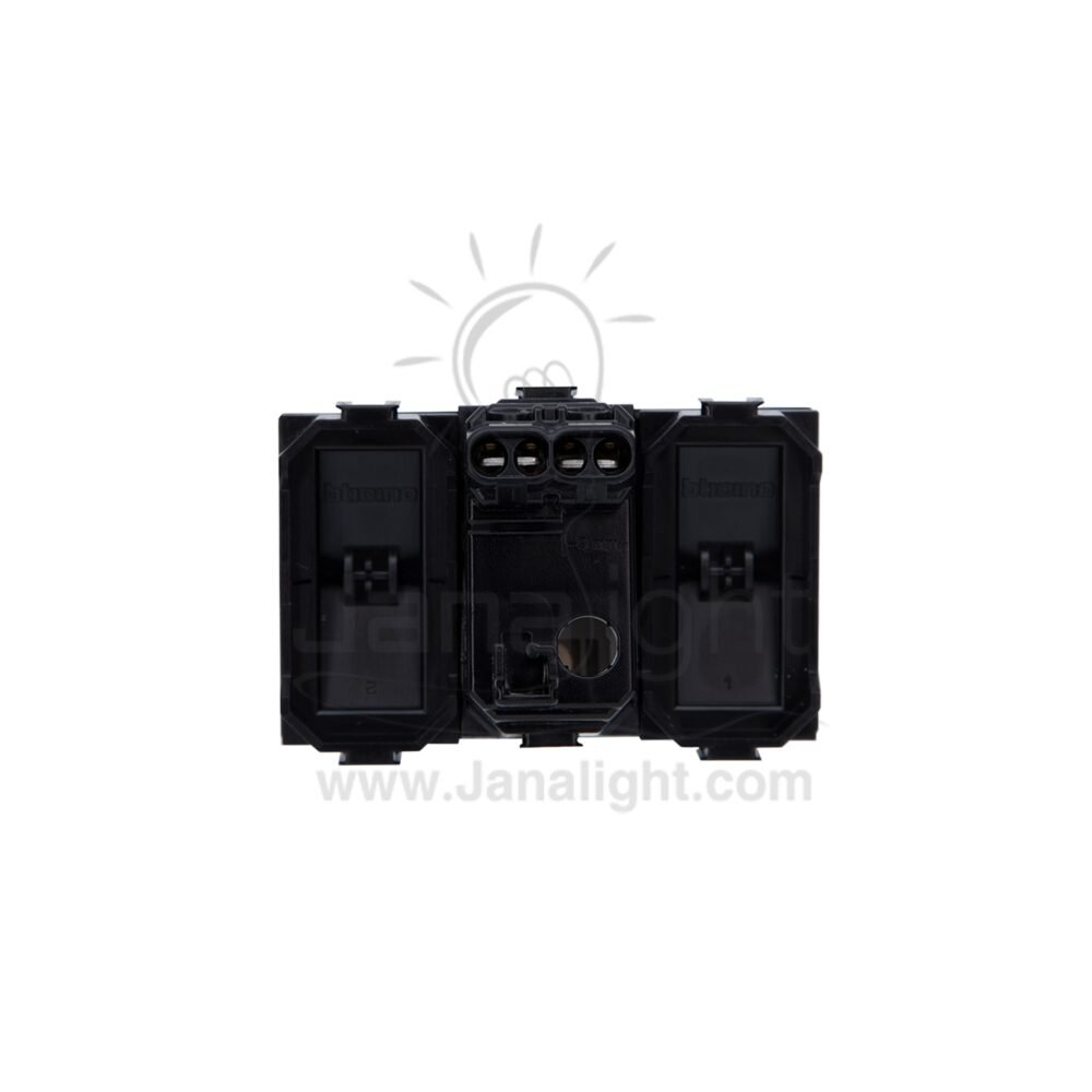 زر جرس بضوء عريض ماتكس اسود AG5005L/3E black wide doorbell switch with led matix edge